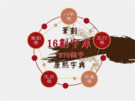 姓名學16劃的字|總筆劃16劃的字 (康熙字典)